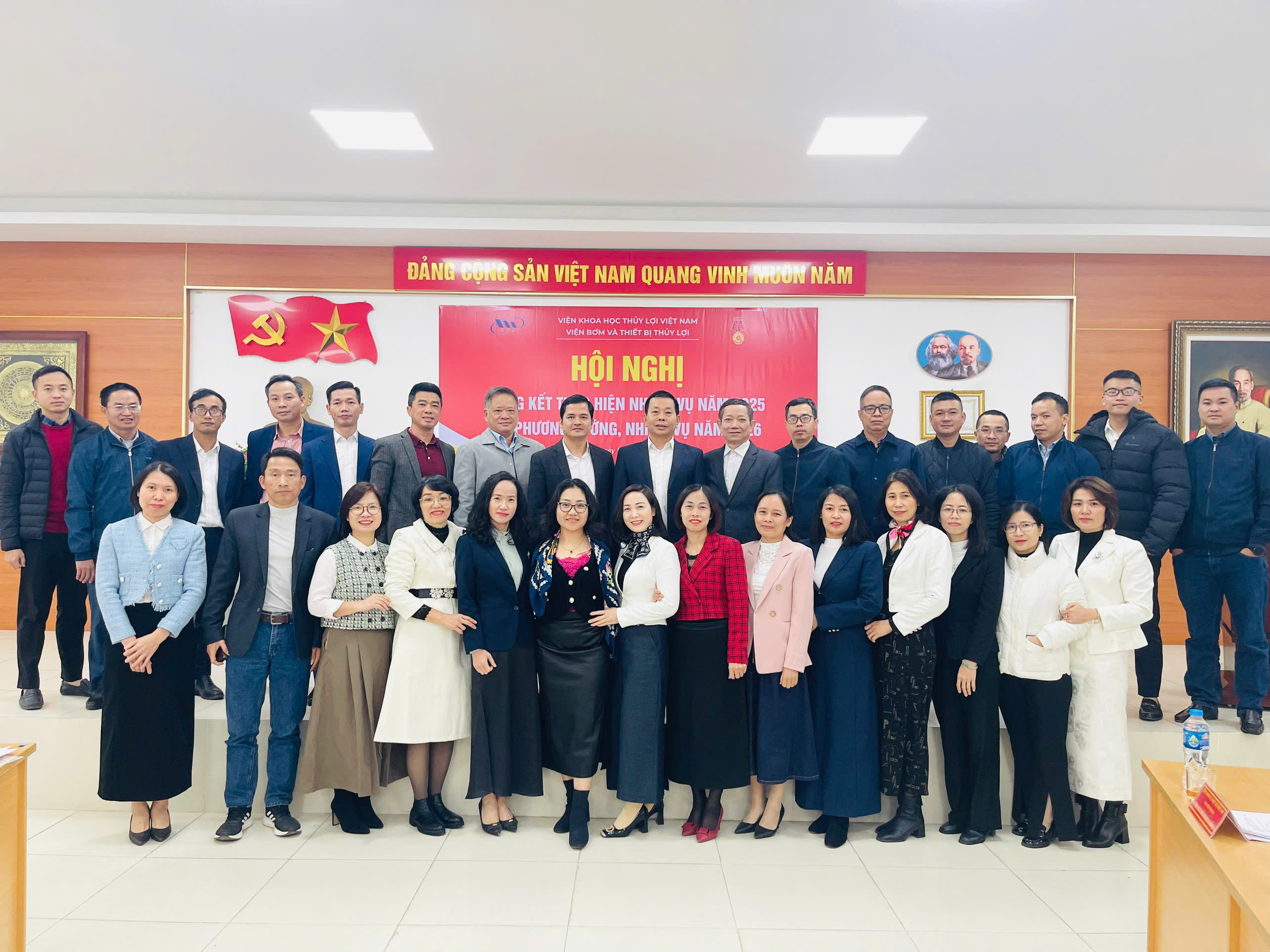 Hội nghị tổng kết thực hiện nhiệm vụ năm 2025 và phương hướng nhiệm vụ năm 2026 của Viện Bơm và Thiết bị Thủy lợi Hội nghị tổng kết thực hiện nhiệm vụ năm 2025 và phương hướng nhiệm vụ năm 2026 của Viện Bơm và Thiết bị Thủy lợi